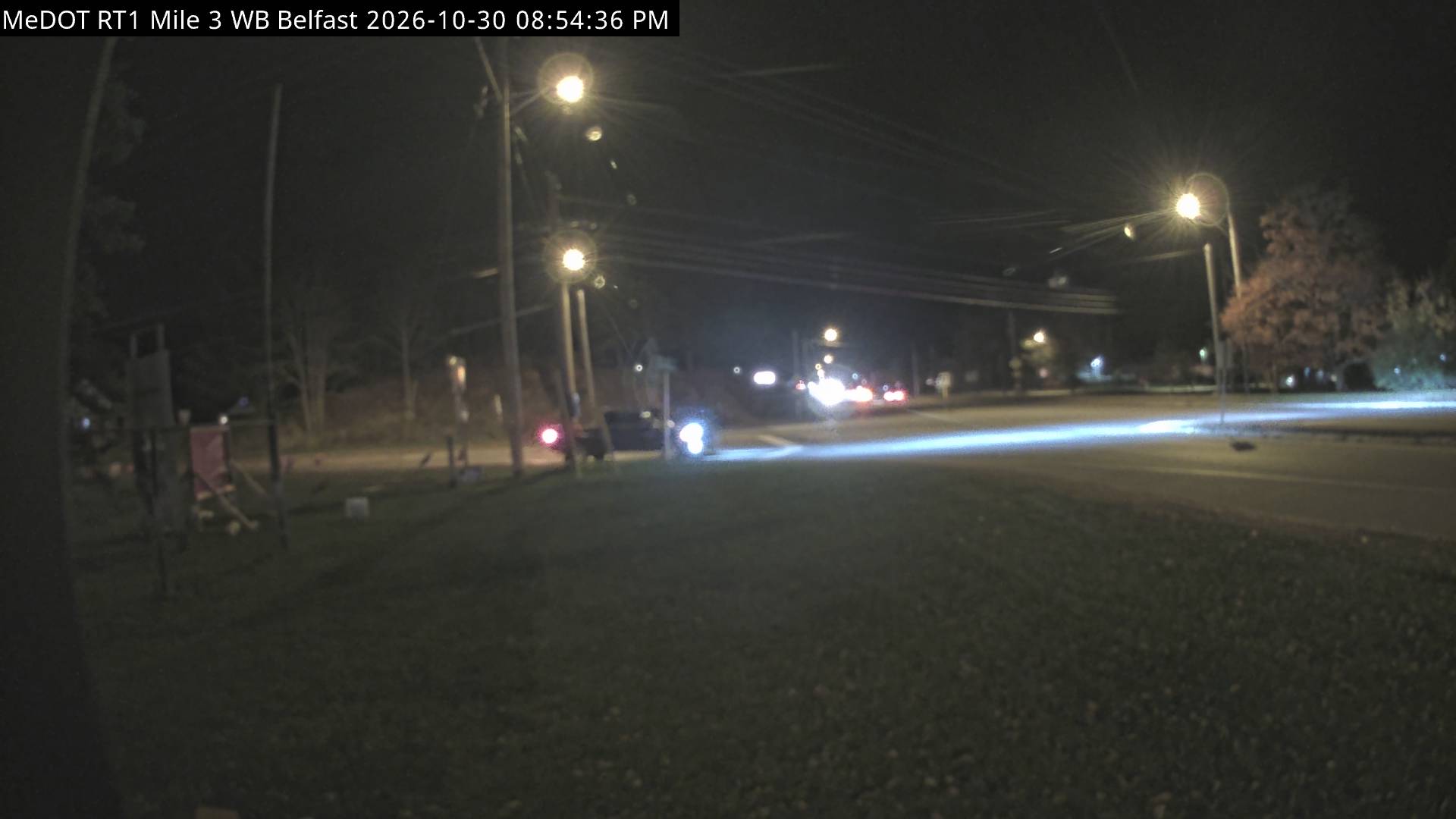 Rt1 Mile 3 SB (Belfast) road camera