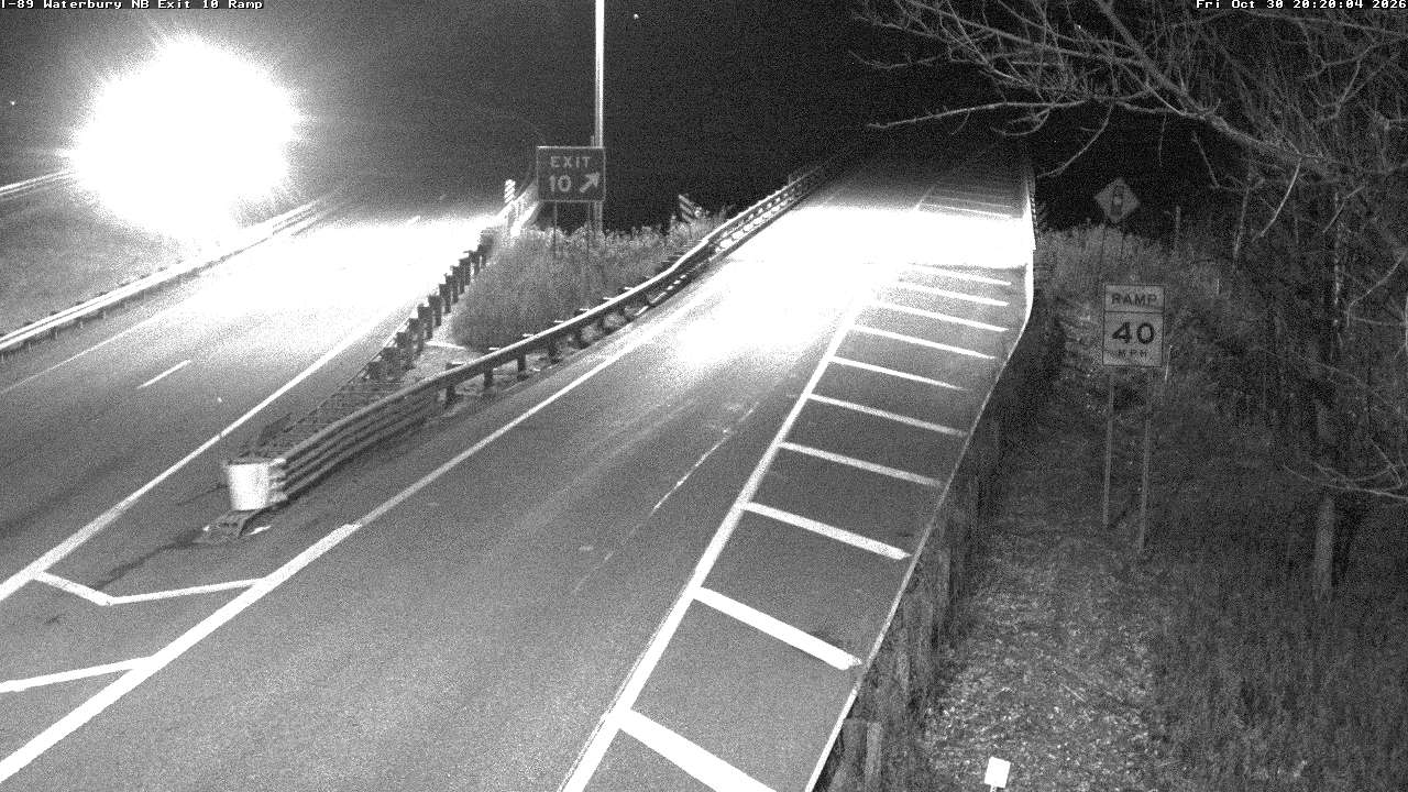 WATERBURY 1-89 Exit 10 North road camera