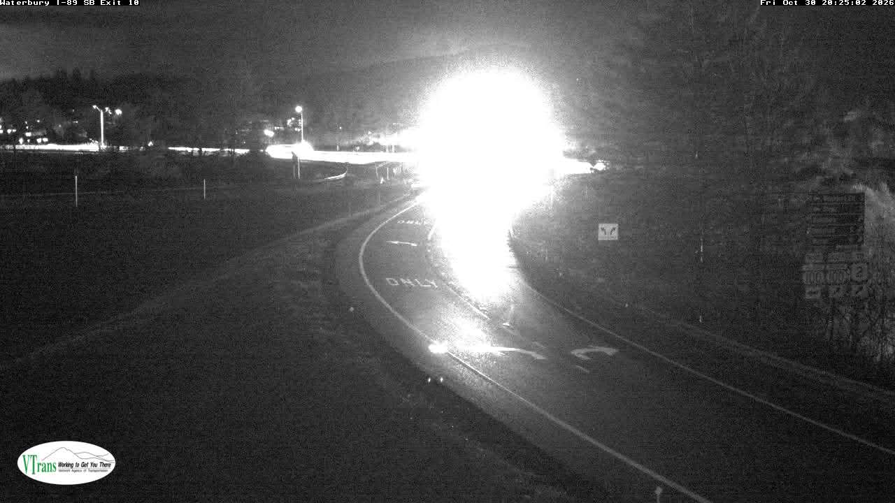 WATERBURY I-89 Exit 10 South road camera
