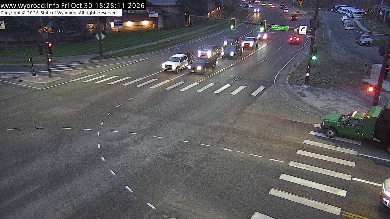 US 89 / WYO 22 Junction — Northbound Broadway road camera